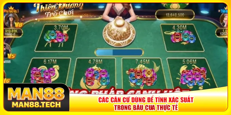 Các căn cứ dùng để tính xác suất trong bầu cua thực tế Các căn cứ dùng để tính xác suất trong bầu cua thực tế